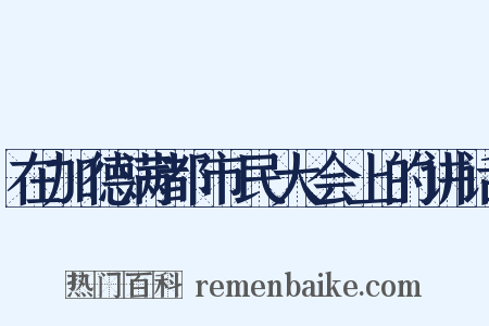在加德满都市民大会上的讲话是什么意思的图片